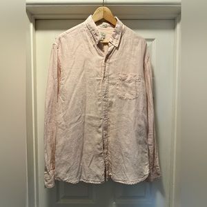 J.Crew Baird McNutt Irish linen shirt light pink